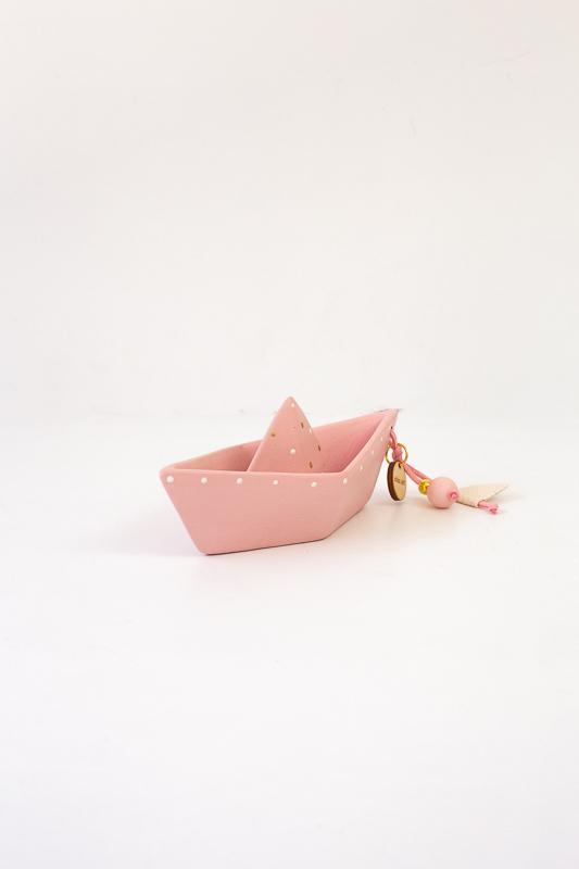 Καράβι origami ροζ